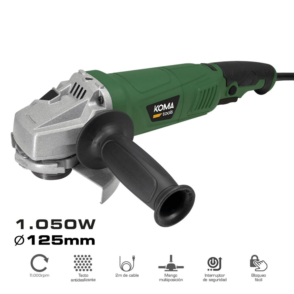 Amoladora angular Koma Tools 1050 W